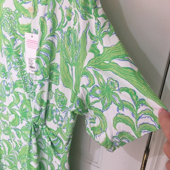 NWT Lilly Pulitzer Shaw Dress Resort White Daffodil Hill Size Large - Picture 11 of 16